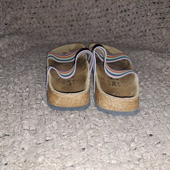 BIRKI'S/BIRKENSTOCK-Curacao II Stretch Rainbow Sandal-SZ 7-Excellent - Picture 6 of 8